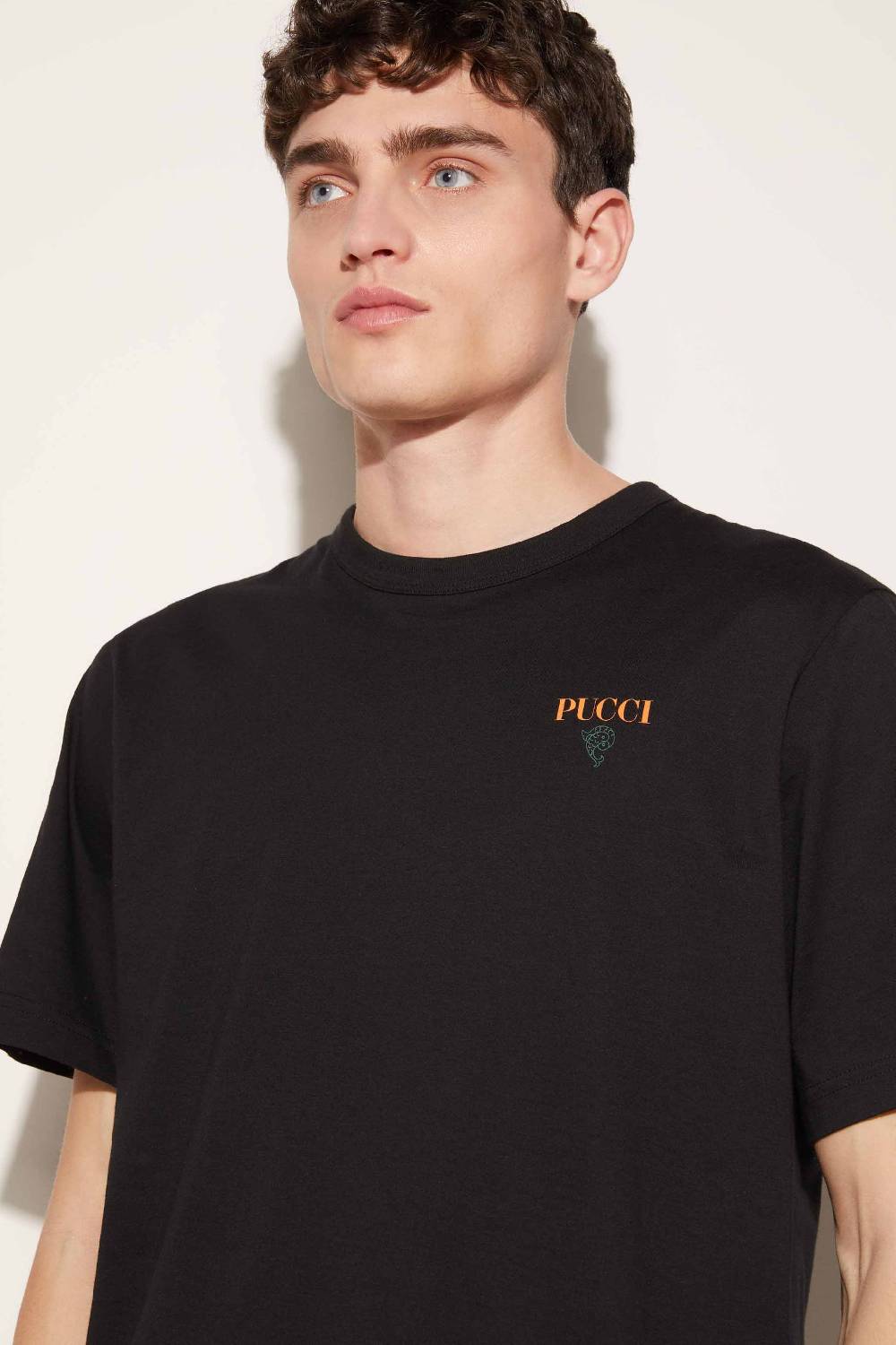 Pucci T-shirt con logo Pesci Vendita