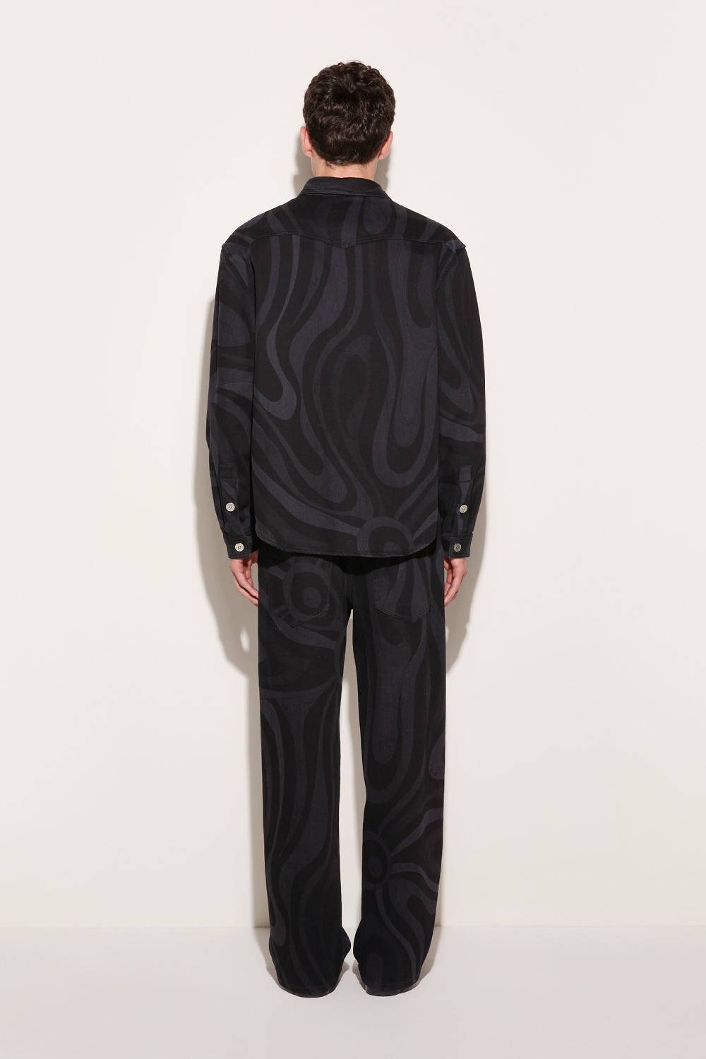 Pucci Jeans a gamba dritta con stampa Marmo Hotsell