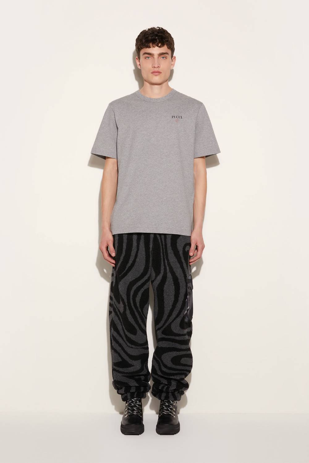 Pucci T-shirt con logo Pesci Vendita Calda