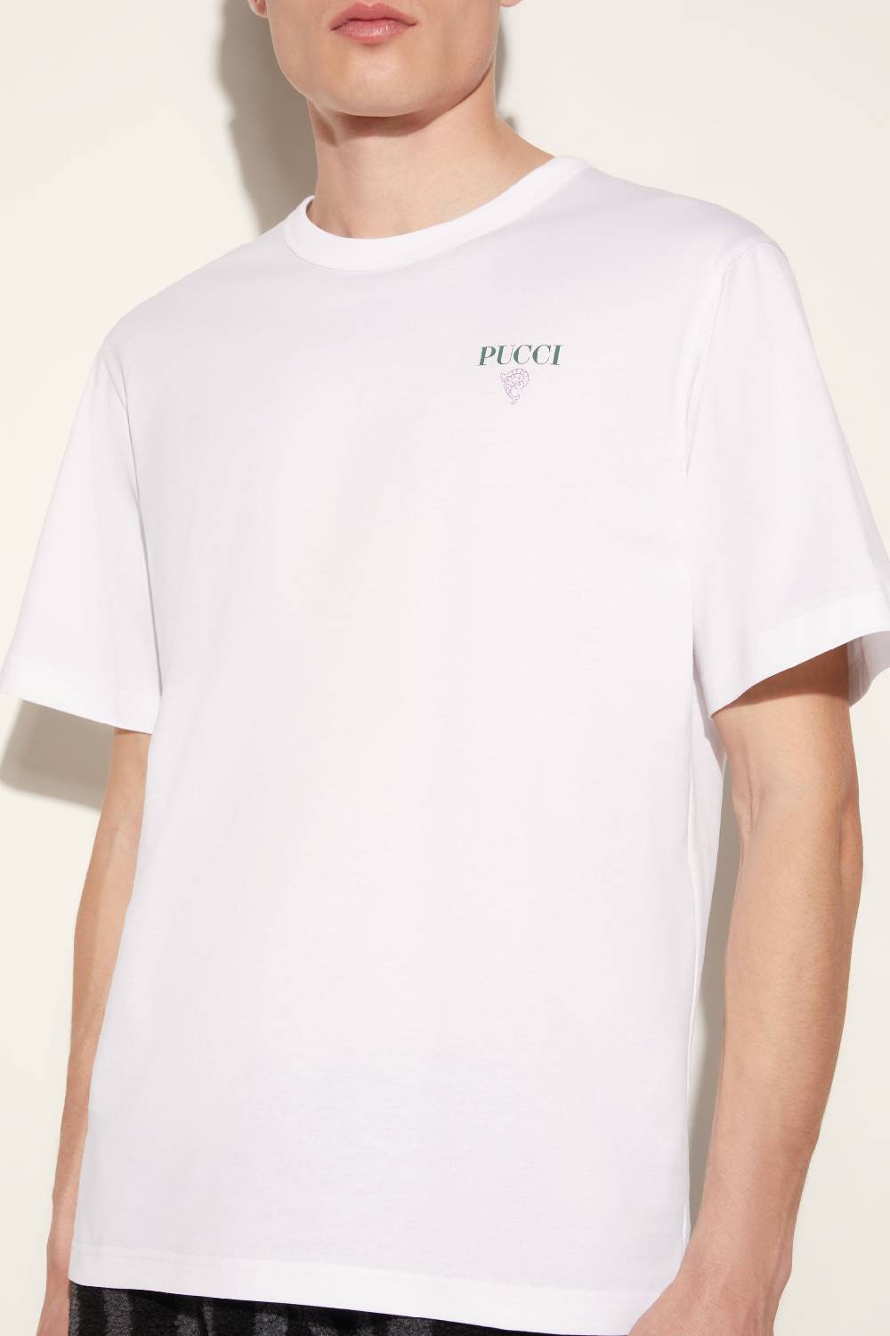 Pucci T-shirt con logo Pesci Negozio
