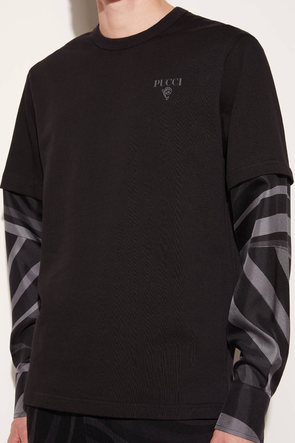 Pucci Top a strati con inserti Iride Moda
