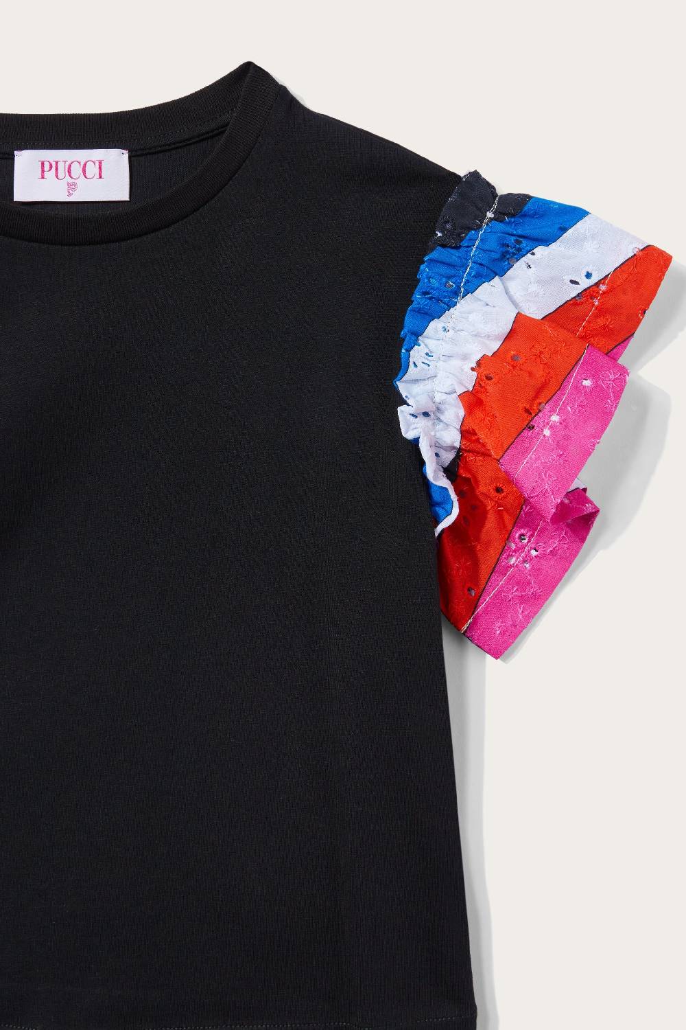 Pucci T-shirt con inserti Iride Qualità Garantita