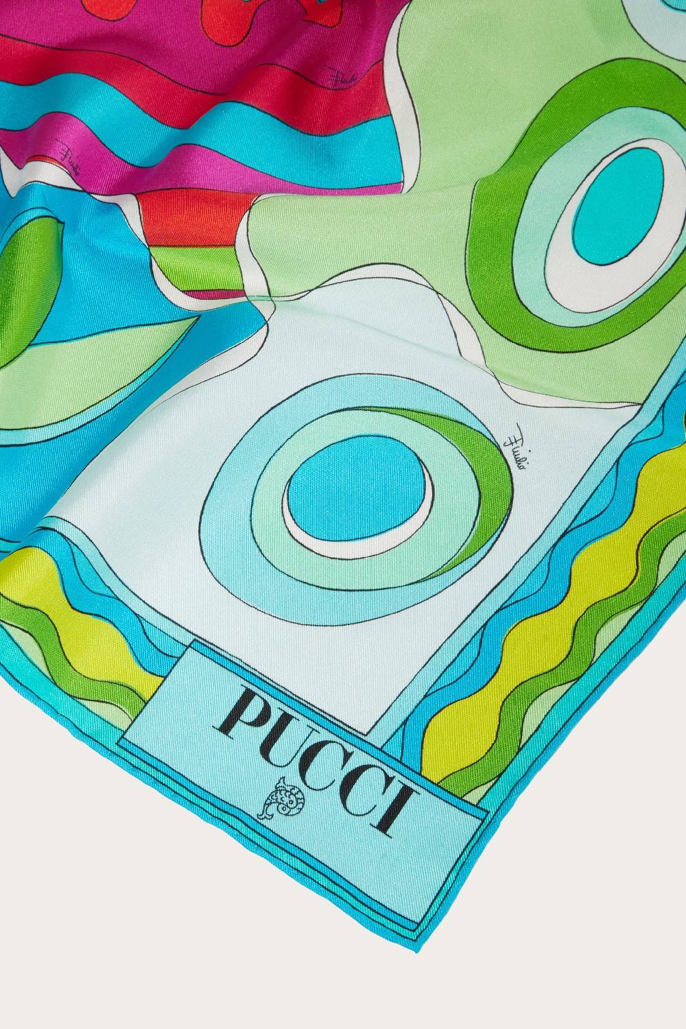 Pucci Carré grande in seta con stampa Bersaglio Offerte