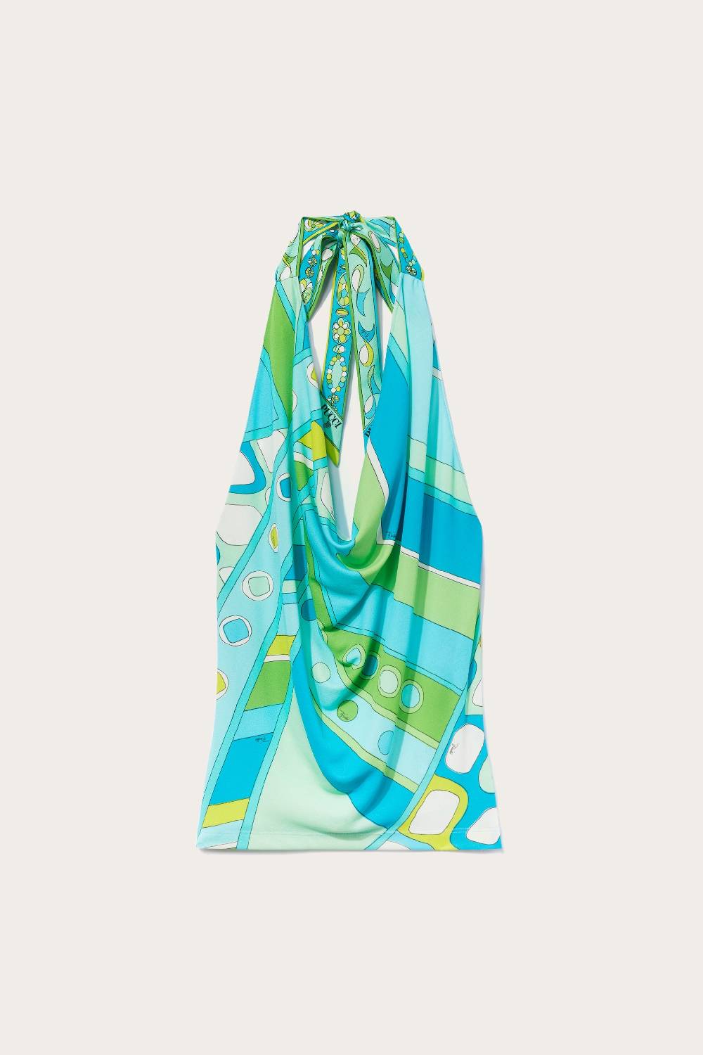 Pucci Top con scollo all'americana e stampa Vivara