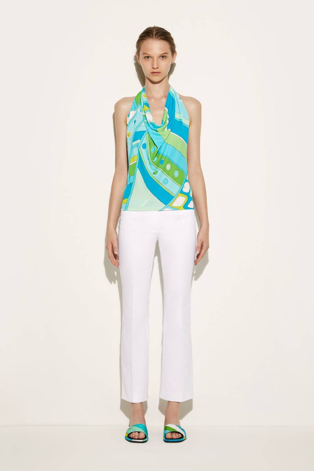 Pucci Top con scollo all'americana e stampa Vivara Promozione