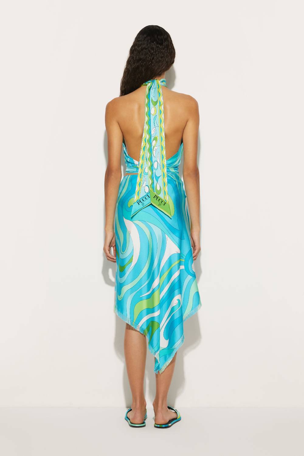 Pucci Top in seta con stampa Marmo Pezzi Unici