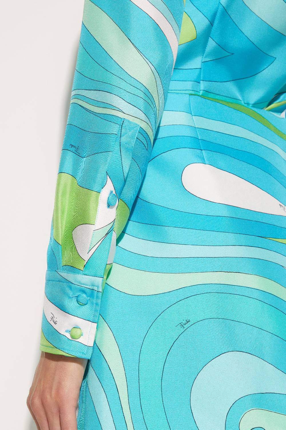 Pucci Camicia in seta con stampa Marmo Acquista Ora