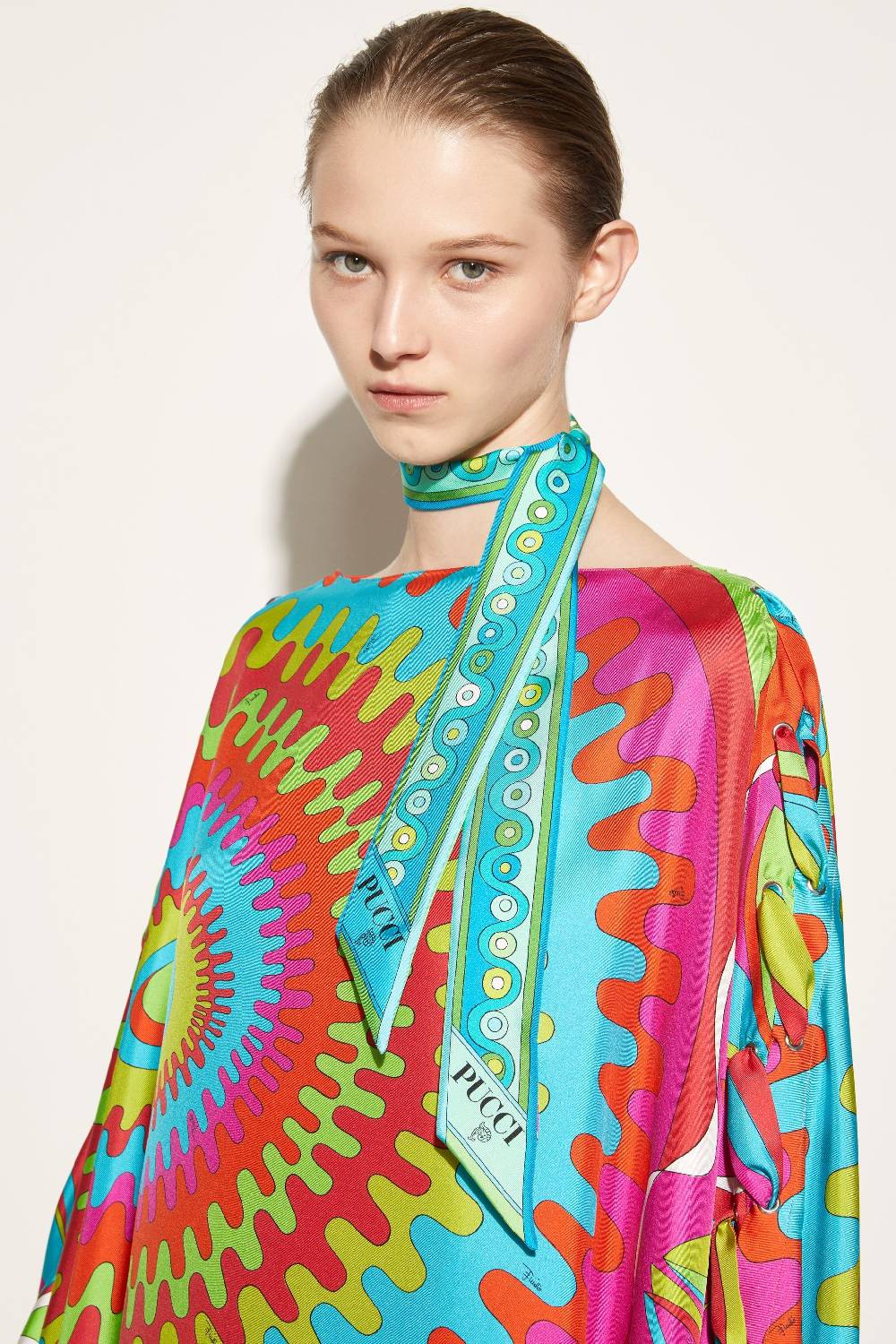 Pucci Foulard in seta con stampa Iride Fino Al -60%
