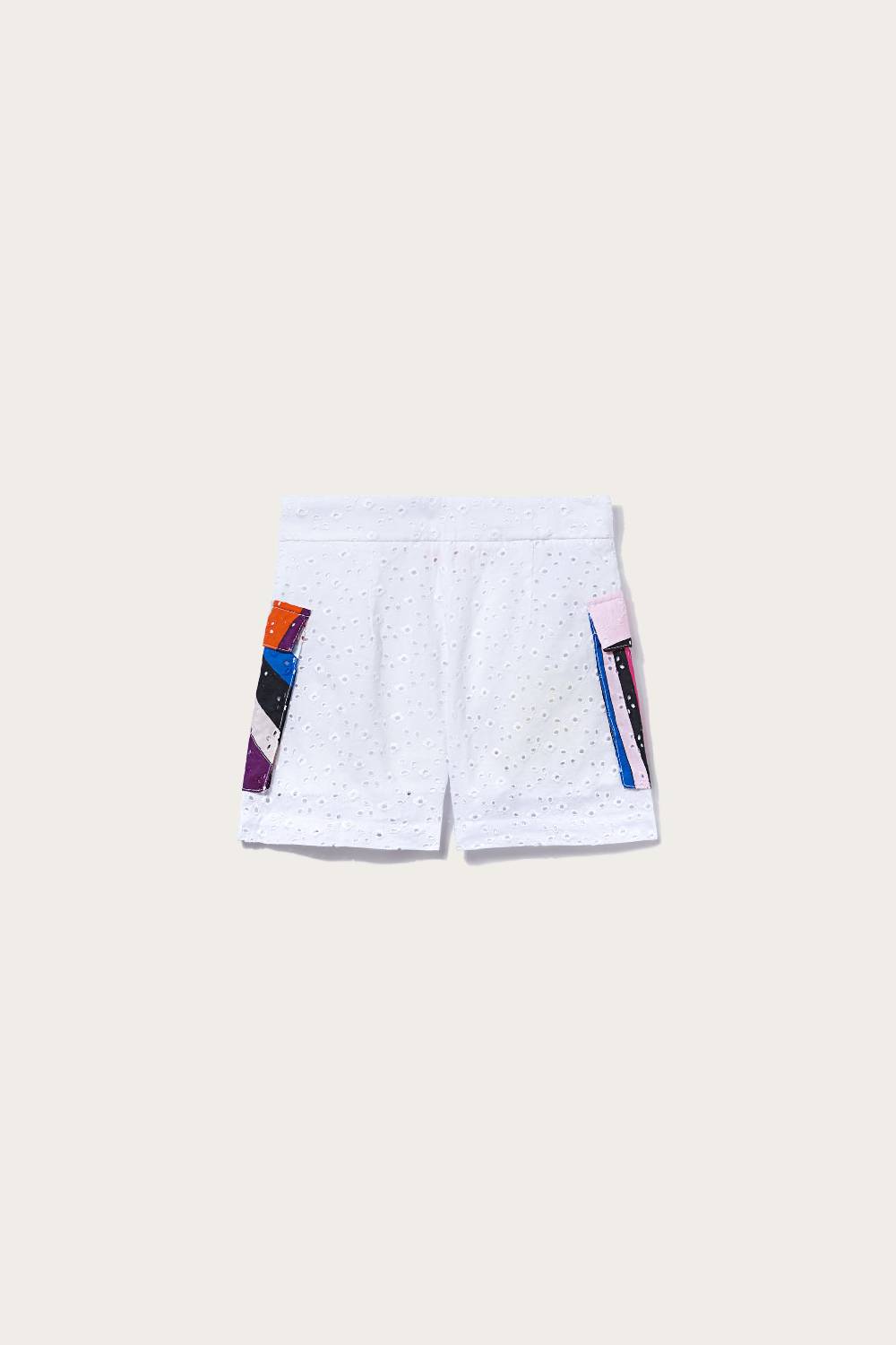Pucci Shorts in sangallo con inserti Iride Presa