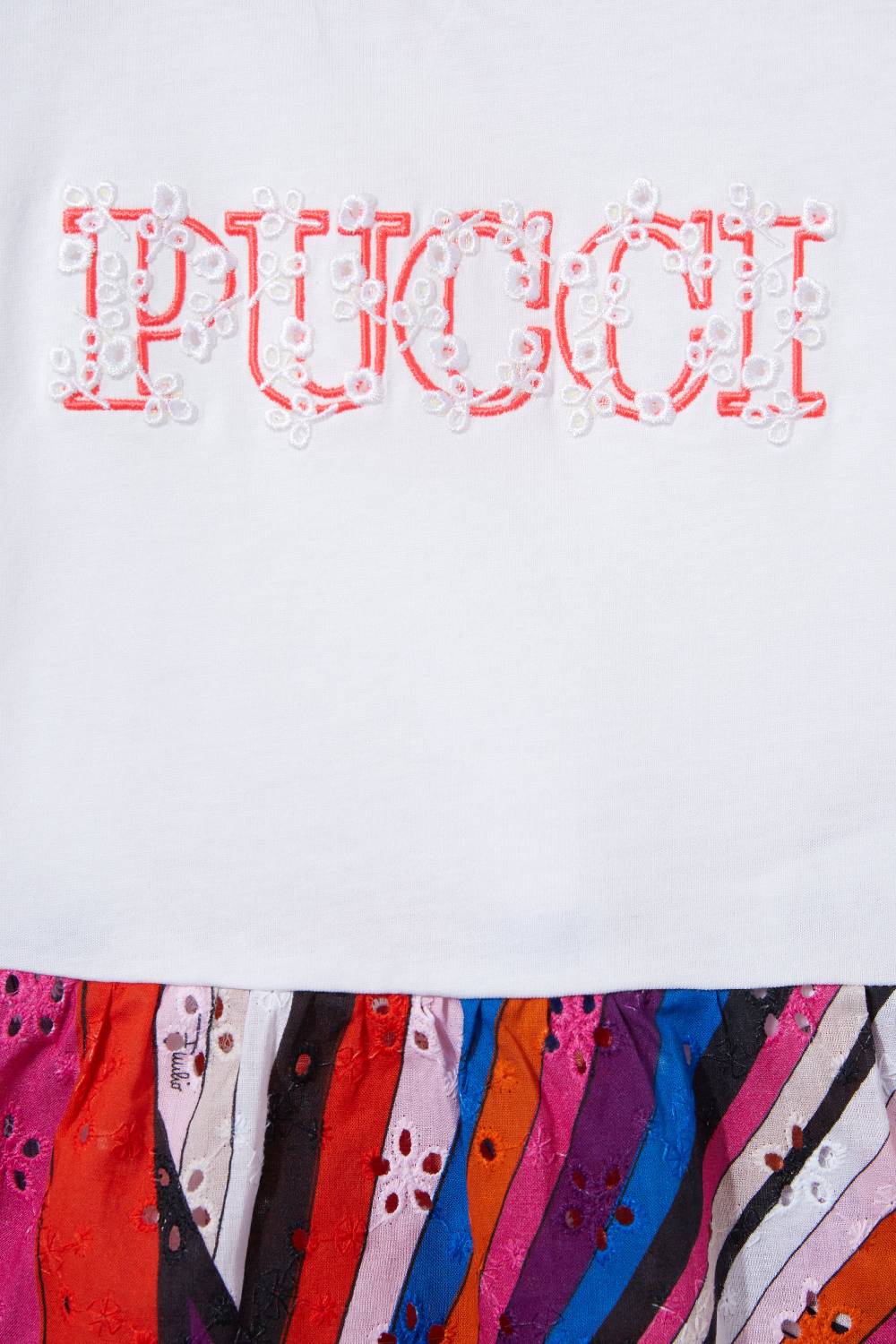 Pucci T-shirt con inserto Iride Sconto