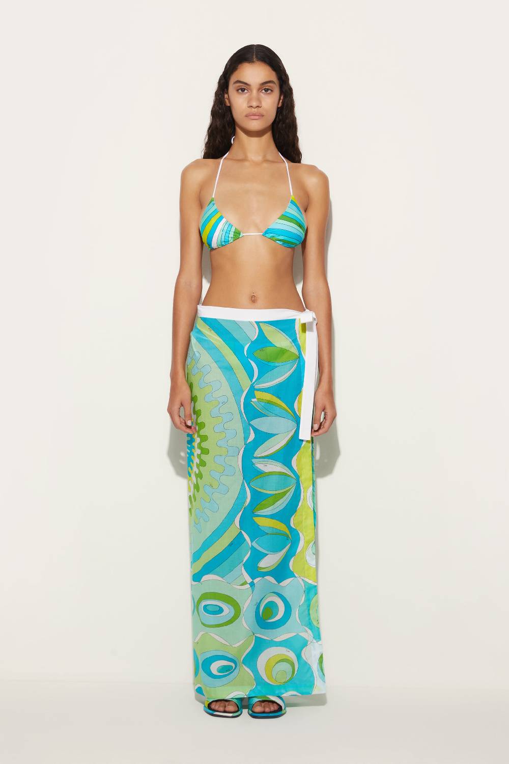 Pucci Gonna lunga con stampa Bersaglio Italia