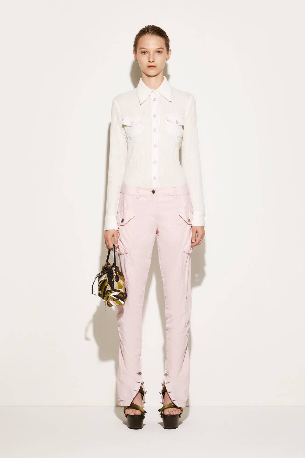 Pucci Pantaloni cargo toile di cotone In Linea