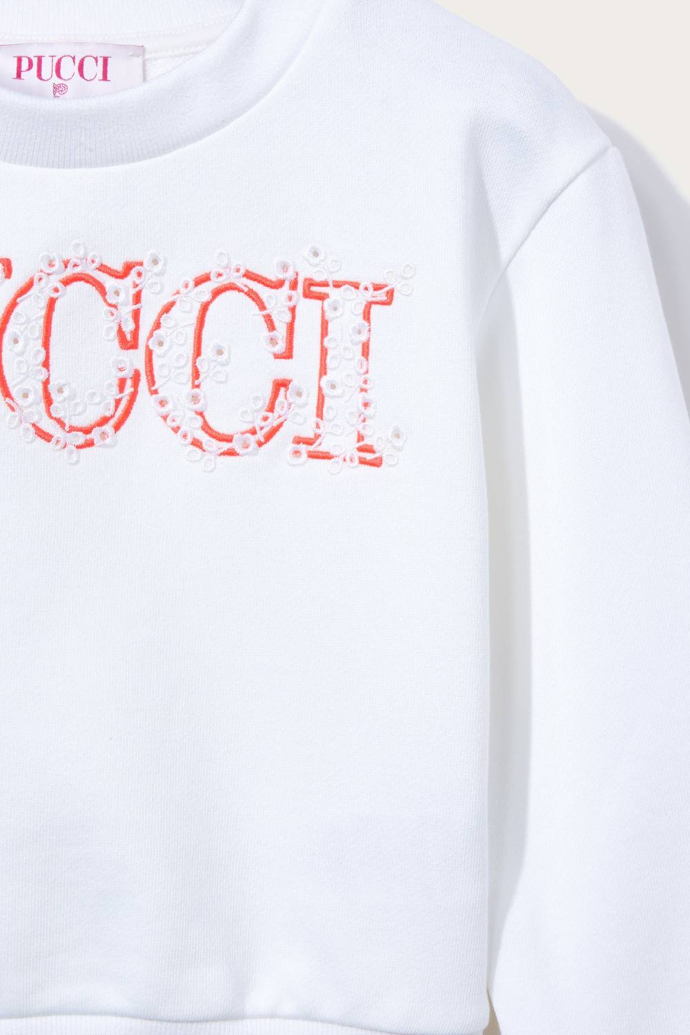 Pucci Felpa con logo ricamato Prezzo Ridotto