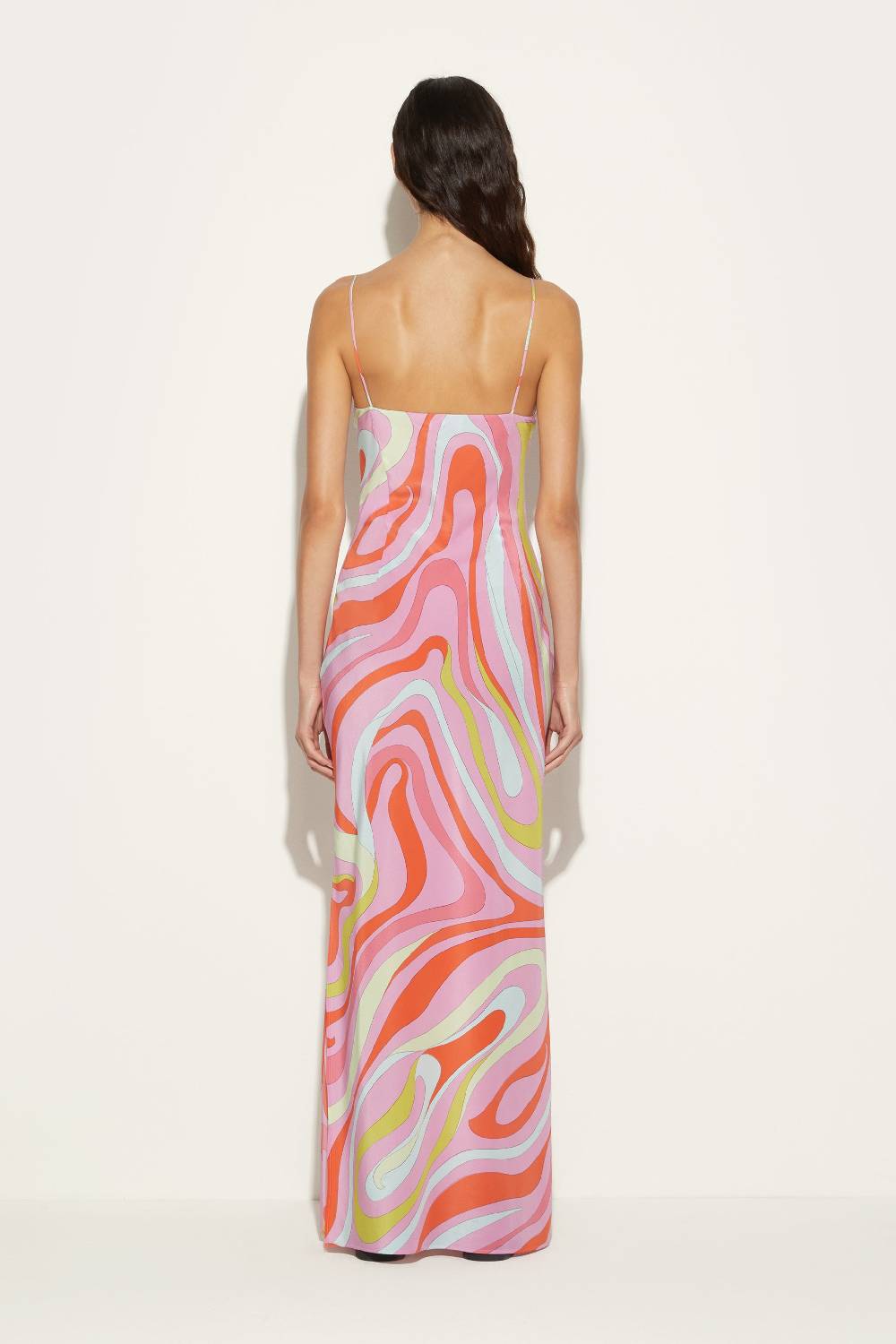 Pucci Abito in seta con stampa Marmo Shopping Online
