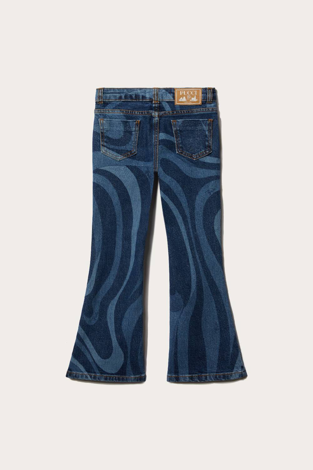 Pucci Marmo-Print Flared Jeans Saldi Di Fabbrica