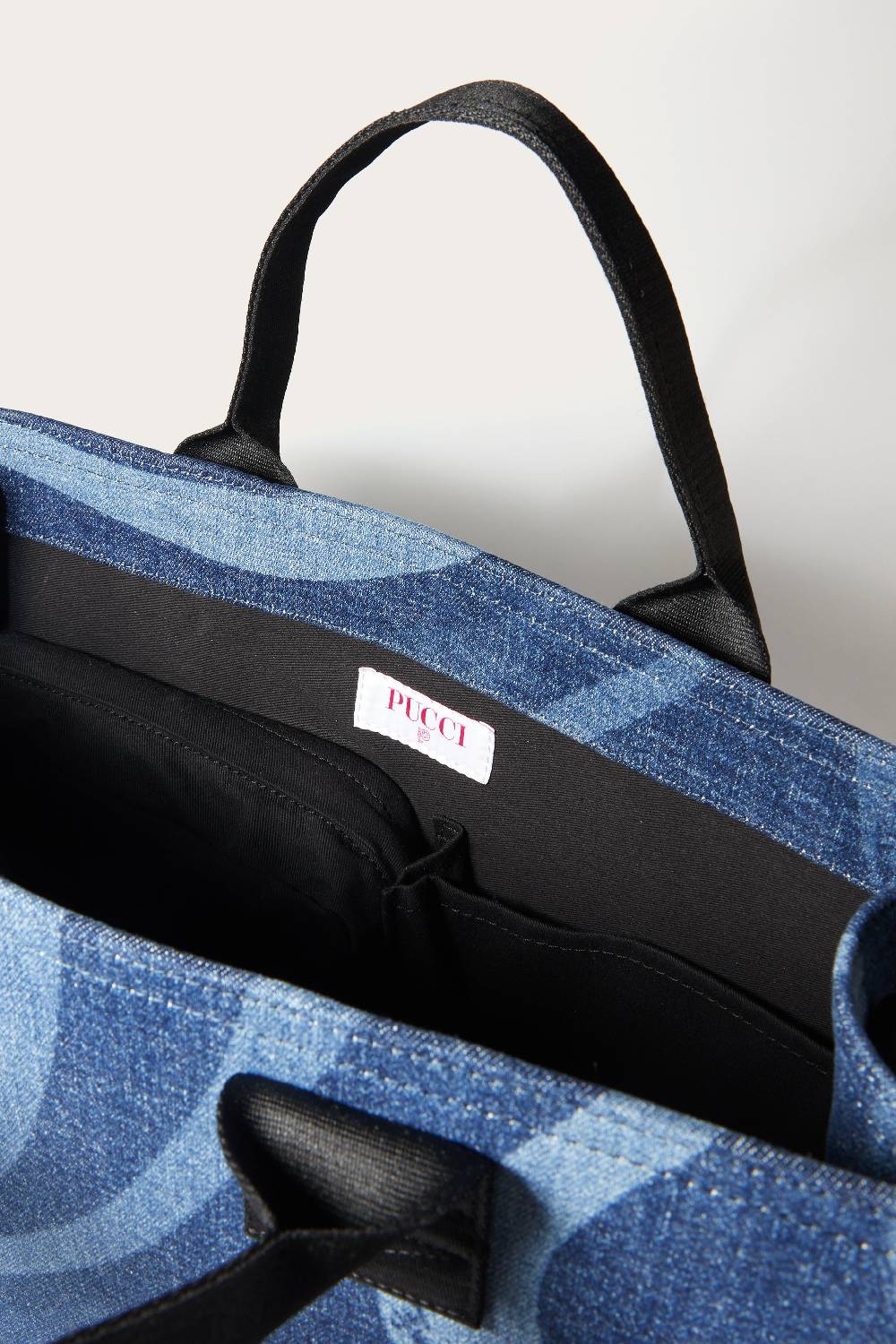 Pucci Marmo-Print Denim Changing Bag Vendite Flash