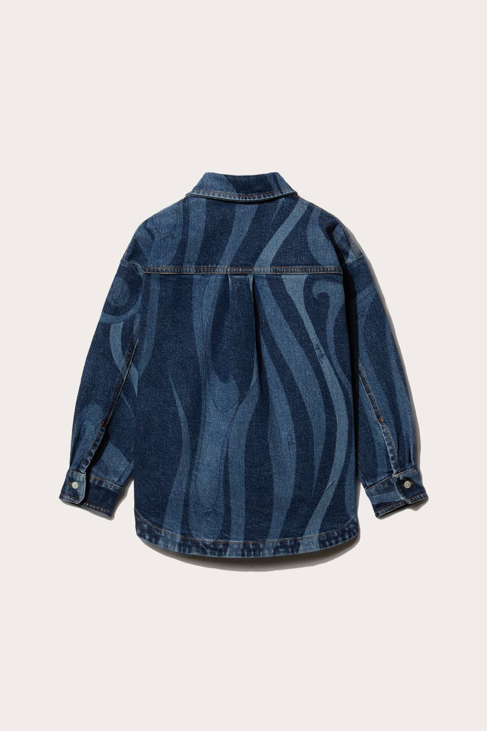 Pucci Marmo-Print Denim Shirt Negozio