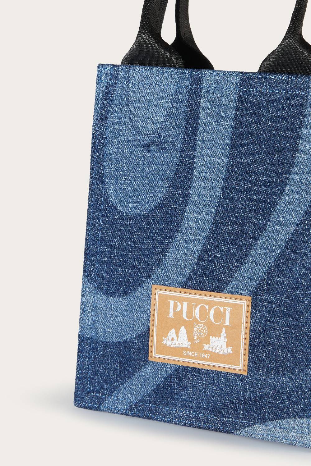 Pucci Marmo-Print Denim Tote Bag Moda
