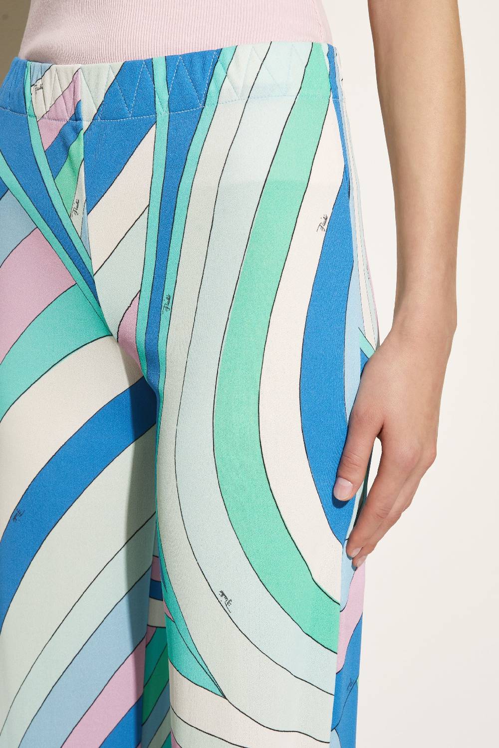 Pucci Pantaloni con stampa Iride Pezzi Unici