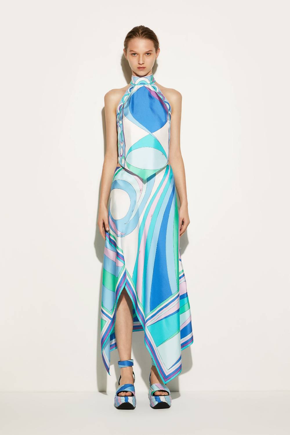 Pucci Top in seta con stampa Pesci Soddisfazione Garantita