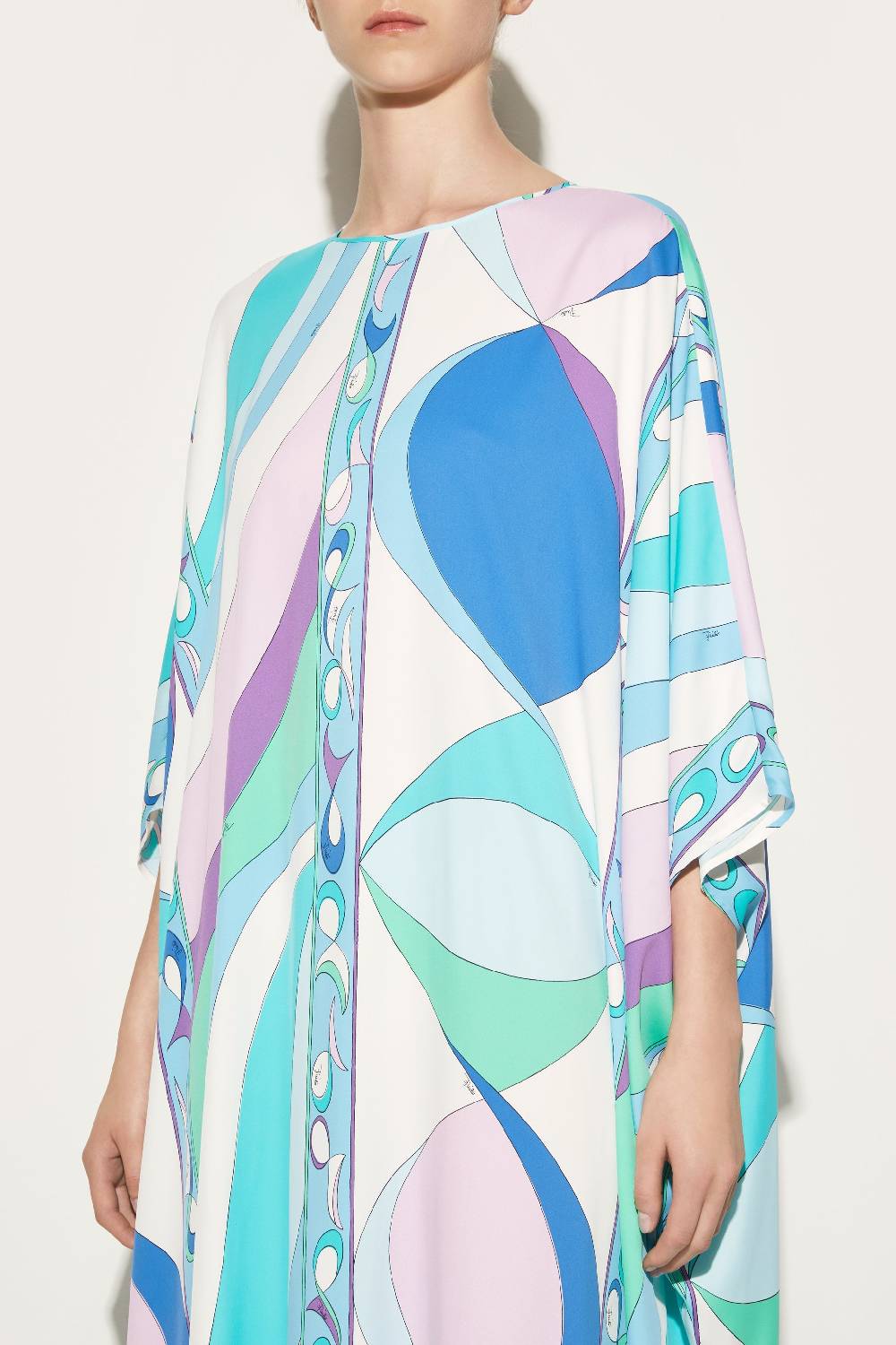 Pucci Abito kaftano con stampa Pesci Shopping Online