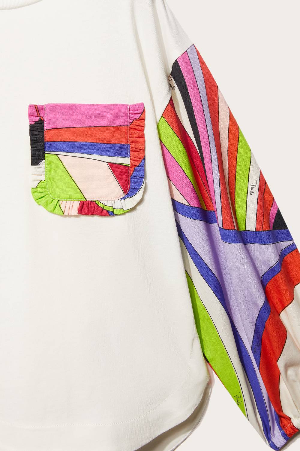 Pucci Iride-Print Cotton Top Qualità