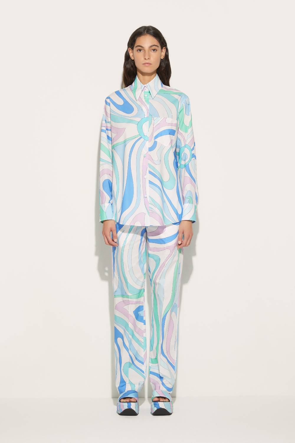 Pucci Camicia con stampa Marmo Vendite Flash