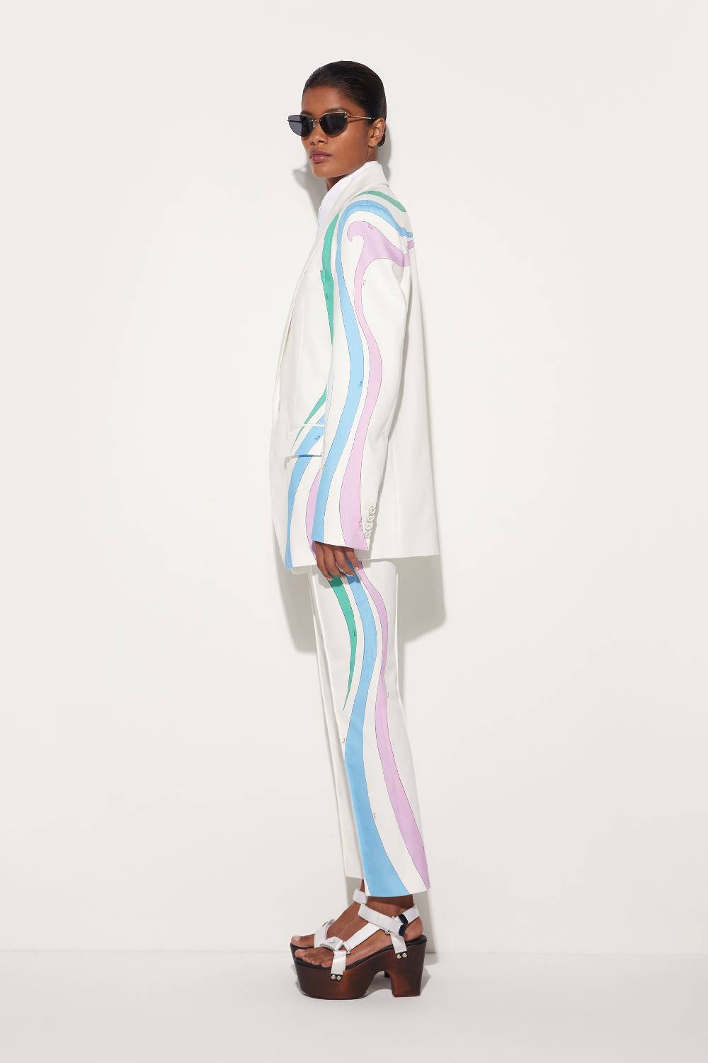 Pucci Blazer monopetto con finiture Marmo Moda