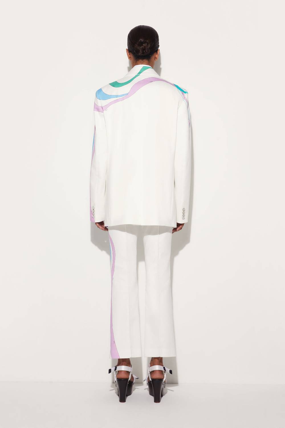 Pucci Blazer monopetto con finiture Marmo Moda