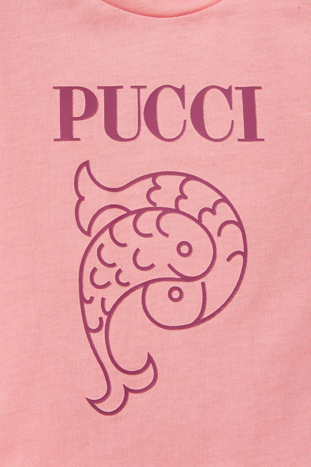 Pucci Logo-Print Cotton Dress Shopping Online