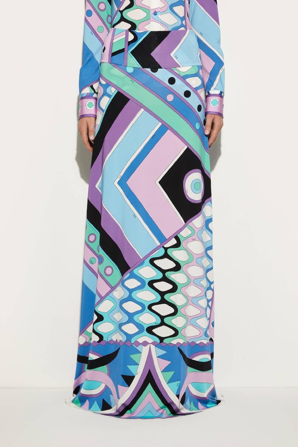 Pucci Gonna lunga con stampa Vivara Sottocosto