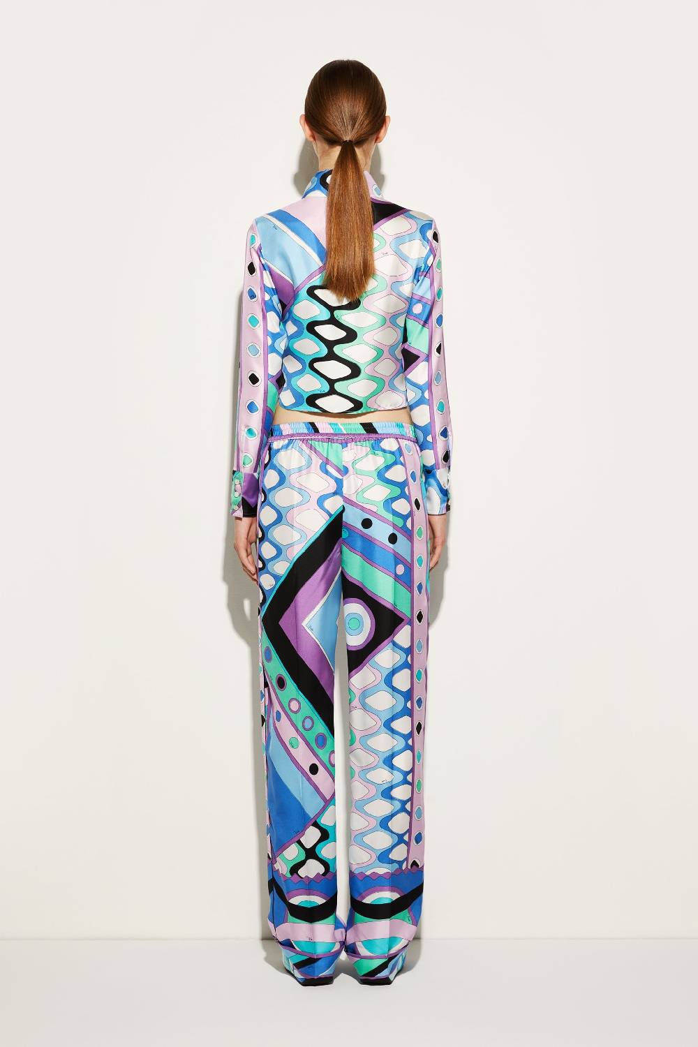 Pucci Pantaloni in seta con stampa Vivara Offerta