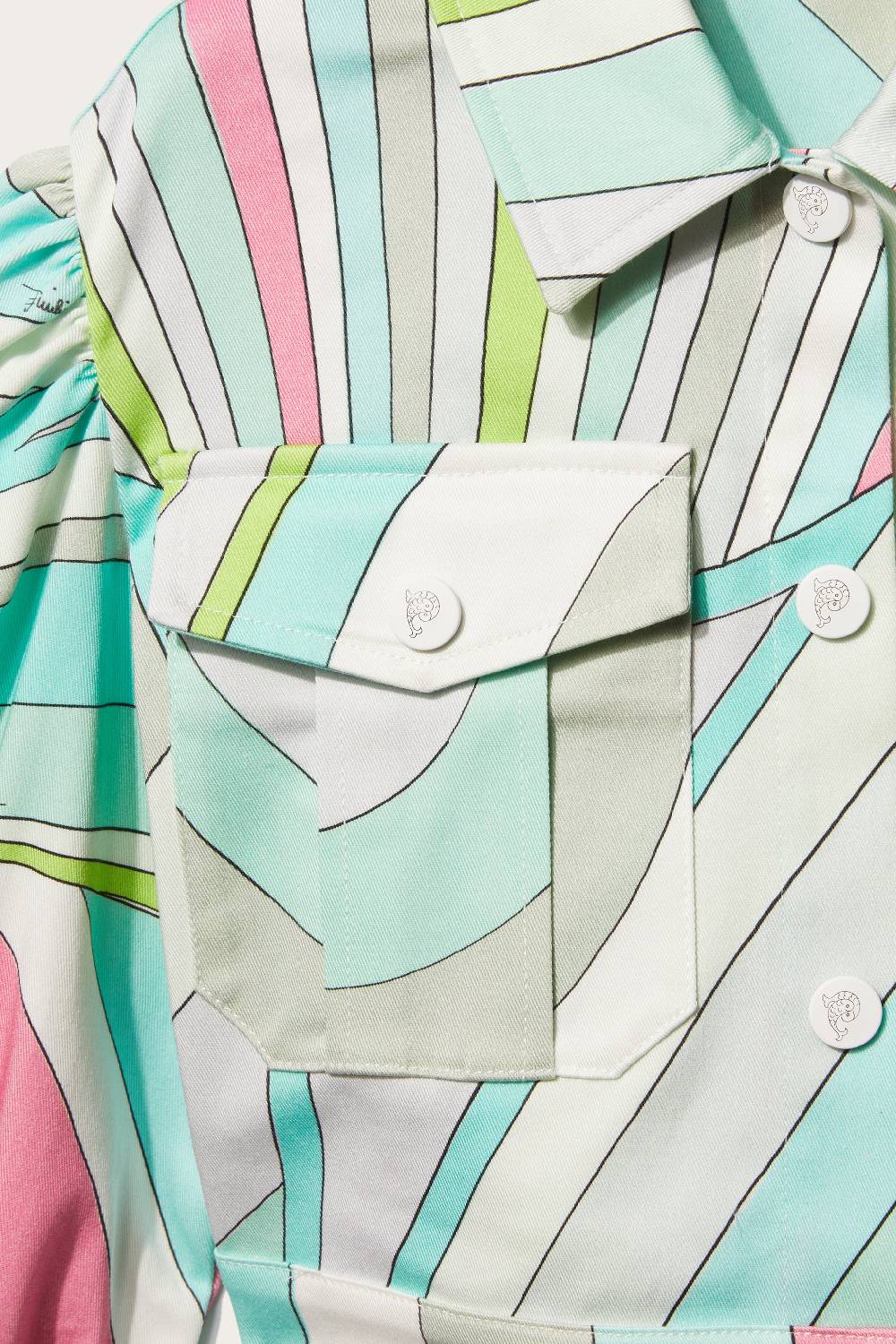 Pucci Iride-Print Jacket Negozi Online