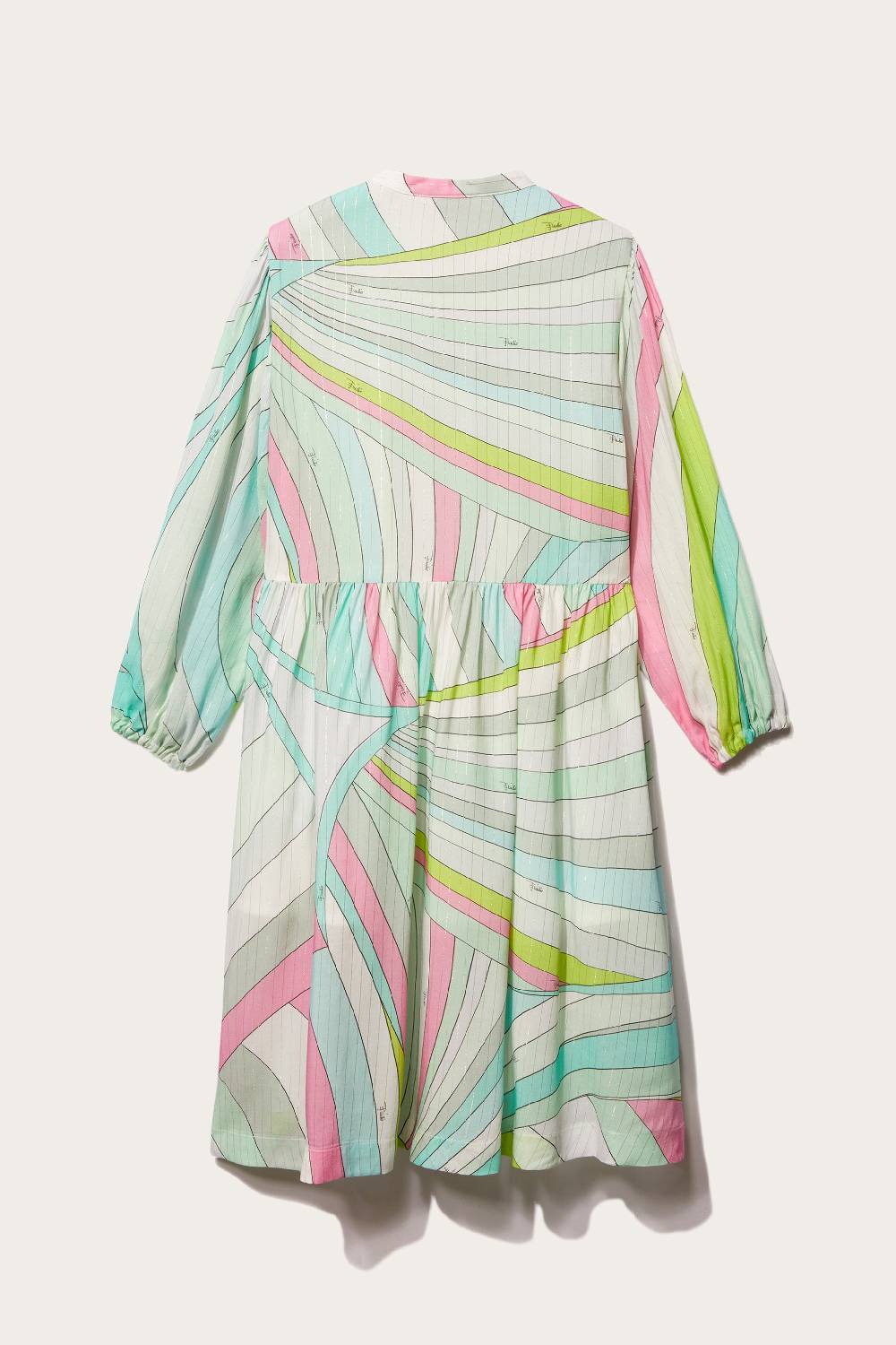 Pucci Iride-Print Ruffled Dress Sconto