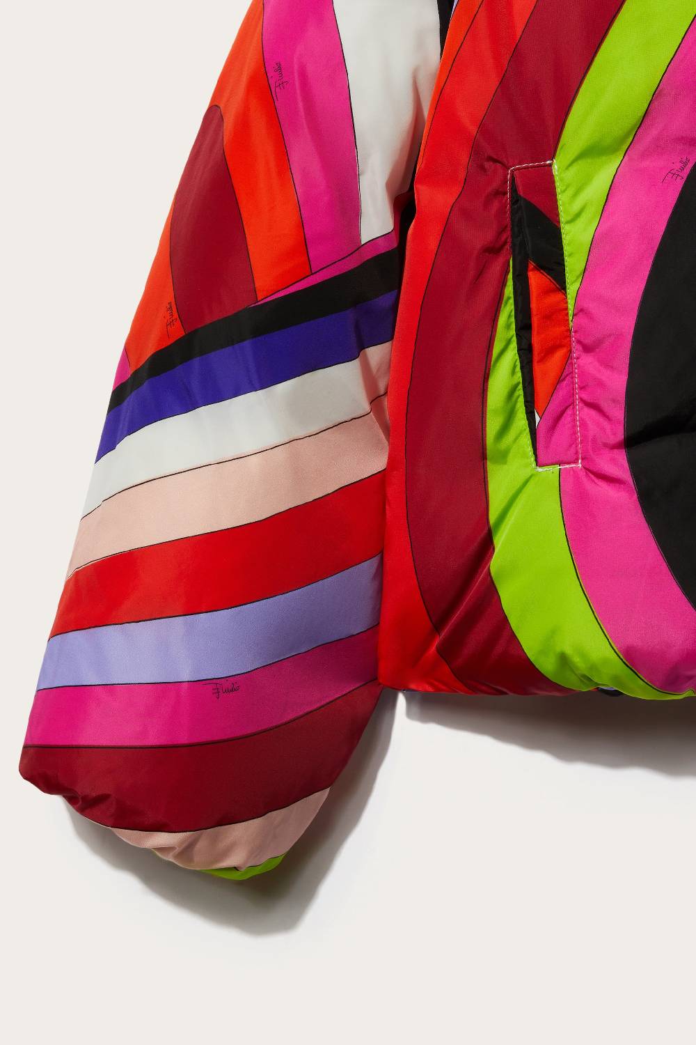 Pucci Iride-Print Puffer Jacket Vendita Economica