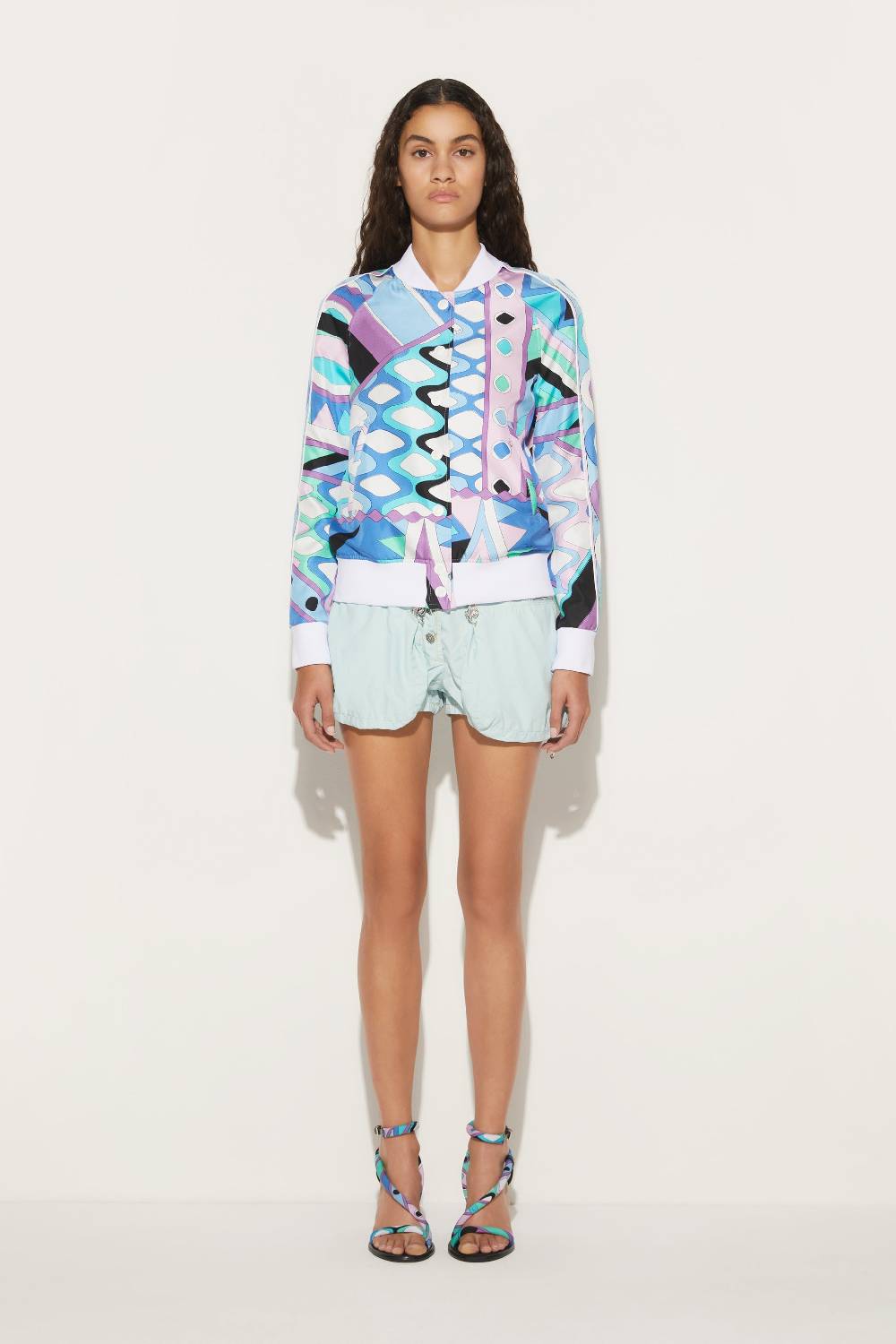 Pucci Bomber in seta con stampa Vivara Negozio