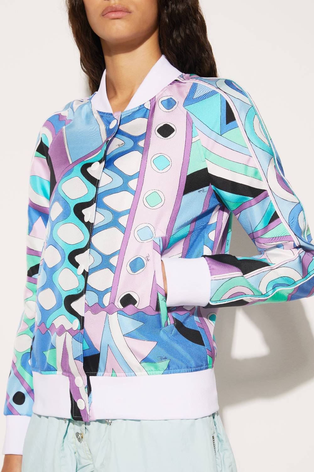 Pucci Bomber in seta con stampa Vivara Negozio