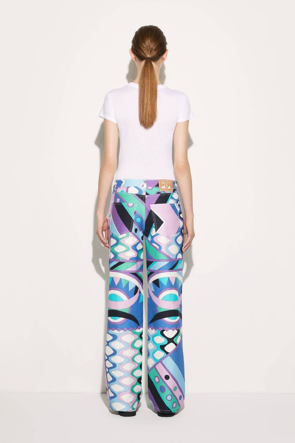 Pucci T-shirt con inserto Iride Moda