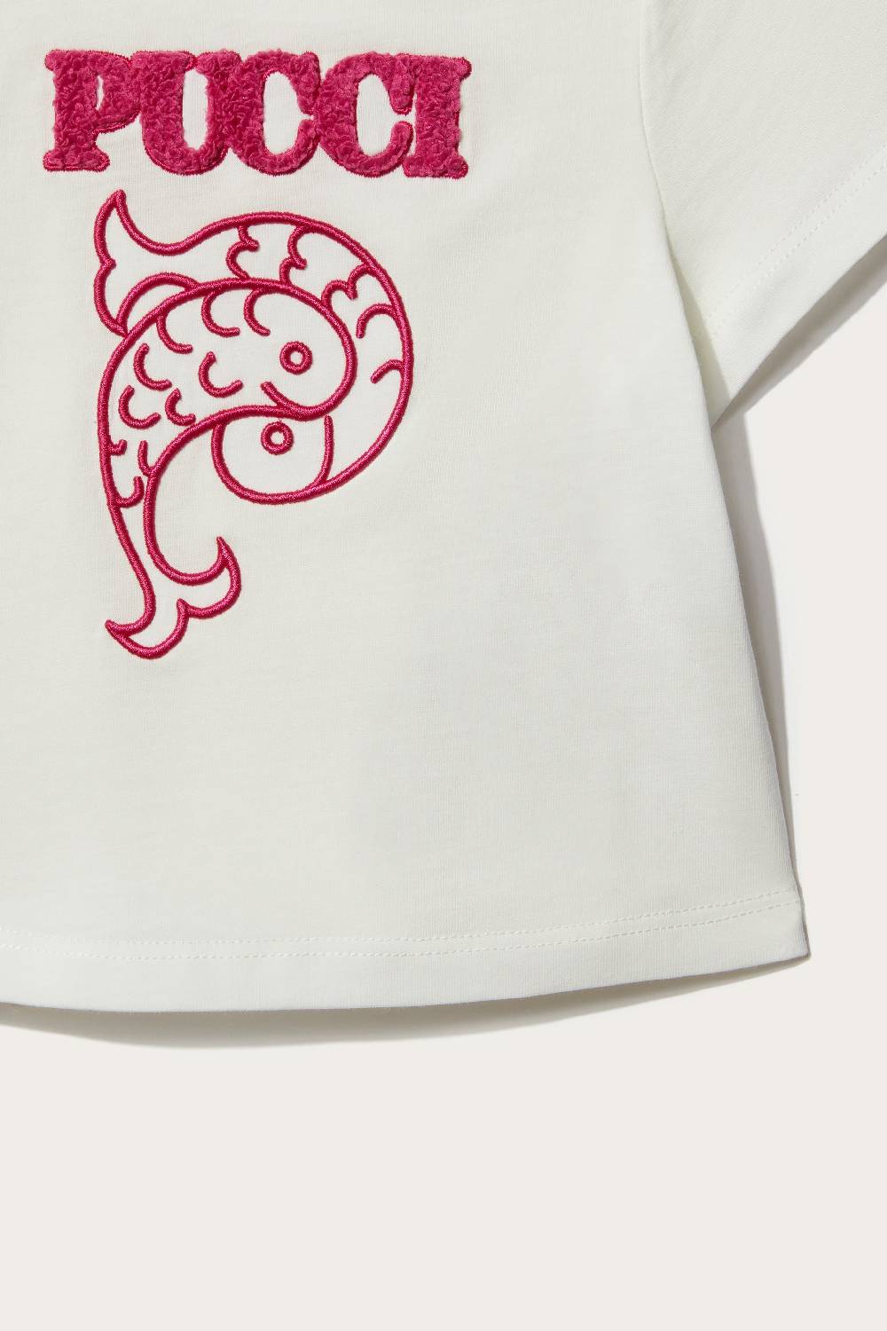 Pucci Logo-Appliqué Cotton T-Shirt Qualità
