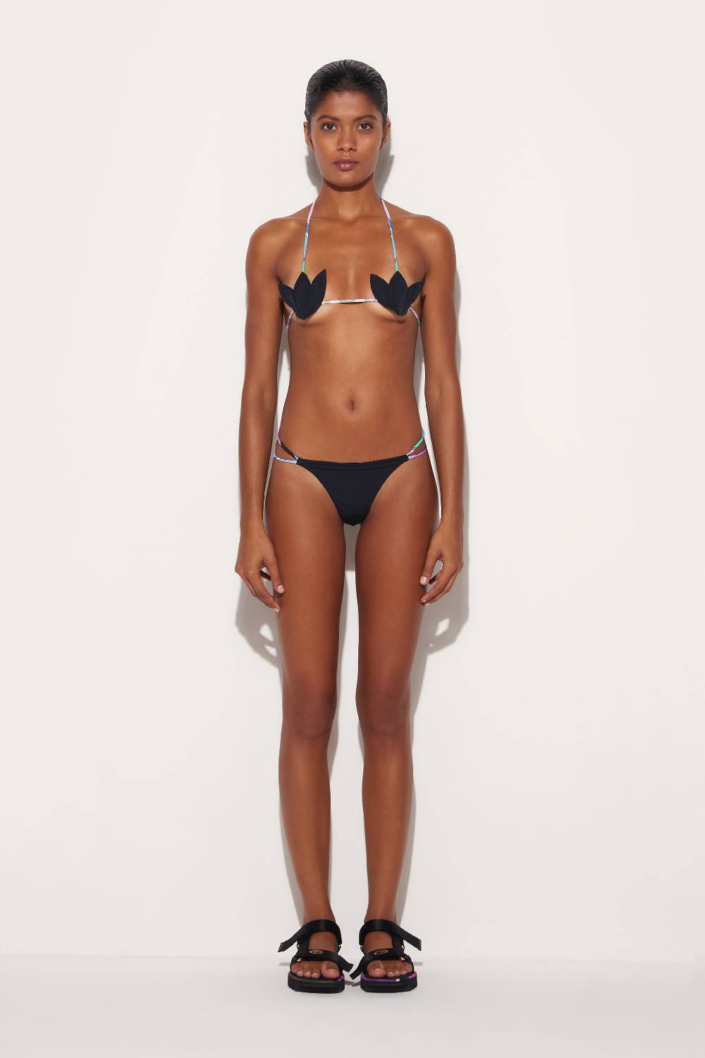 Pucci Top bikini con finiture Iride Consegna Veloce
