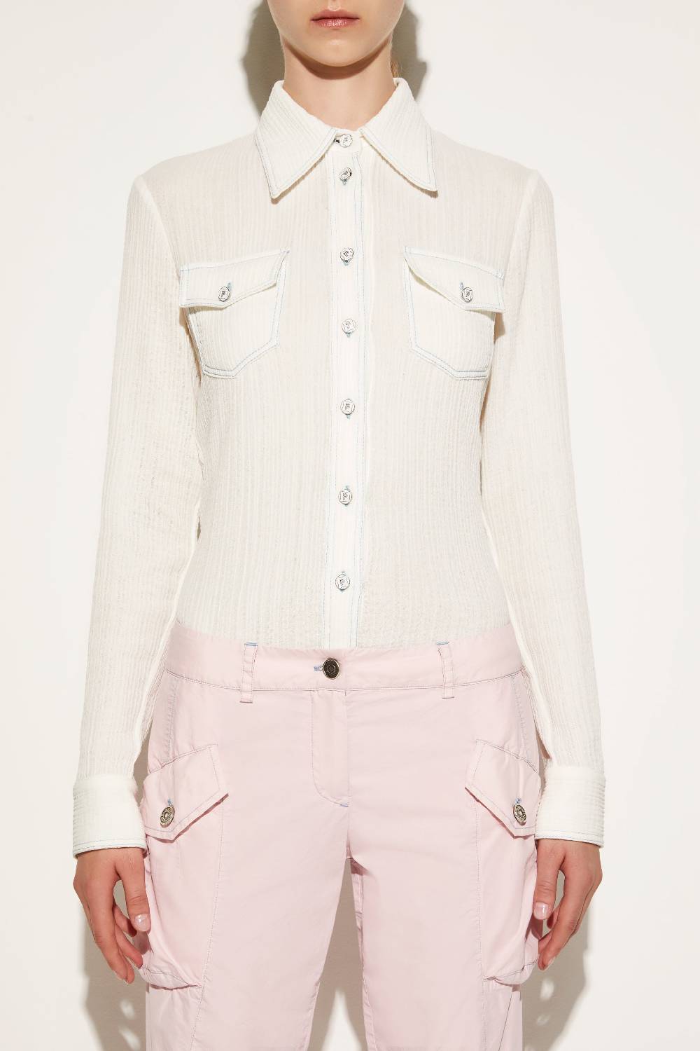 Pucci Camicia in crepon di cotone Vendita Calda