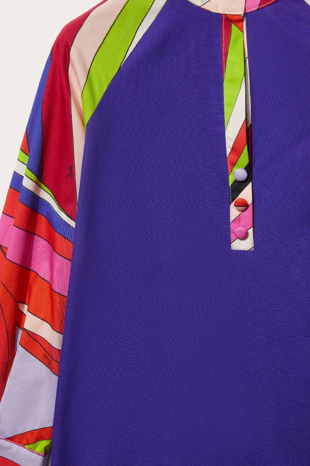 Pucci Iride-Print Cotton Dress In Saldo