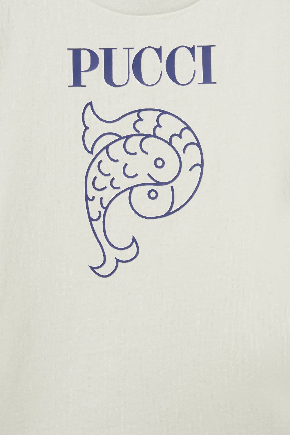 Pucci Logo-Print Cotton T-Shirt Negozio online di fabbrica