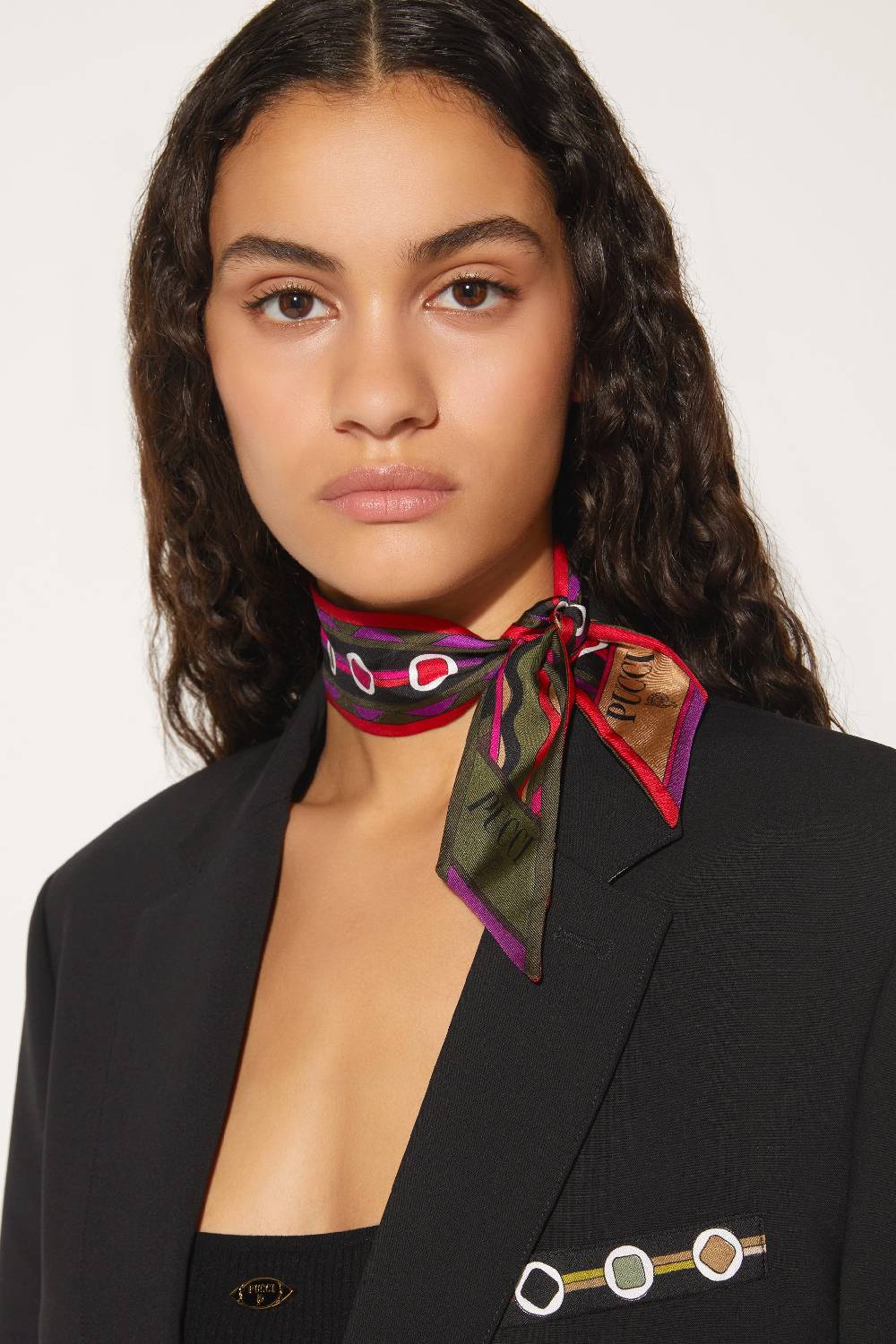 Pucci Foulard in seta con stampe Vivara e Bersaglio Fornitura limitata