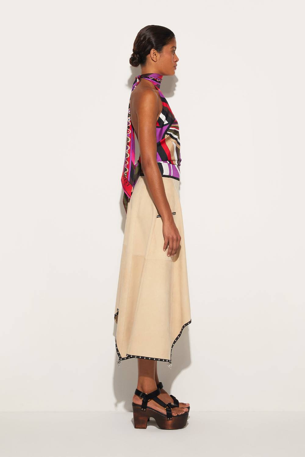 Pucci Top in seta con stampa Iride Shopping online
