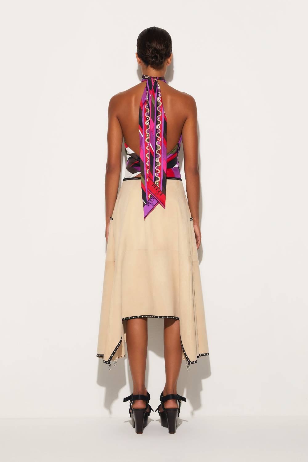 Pucci Top in seta con stampa Iride Shopping online