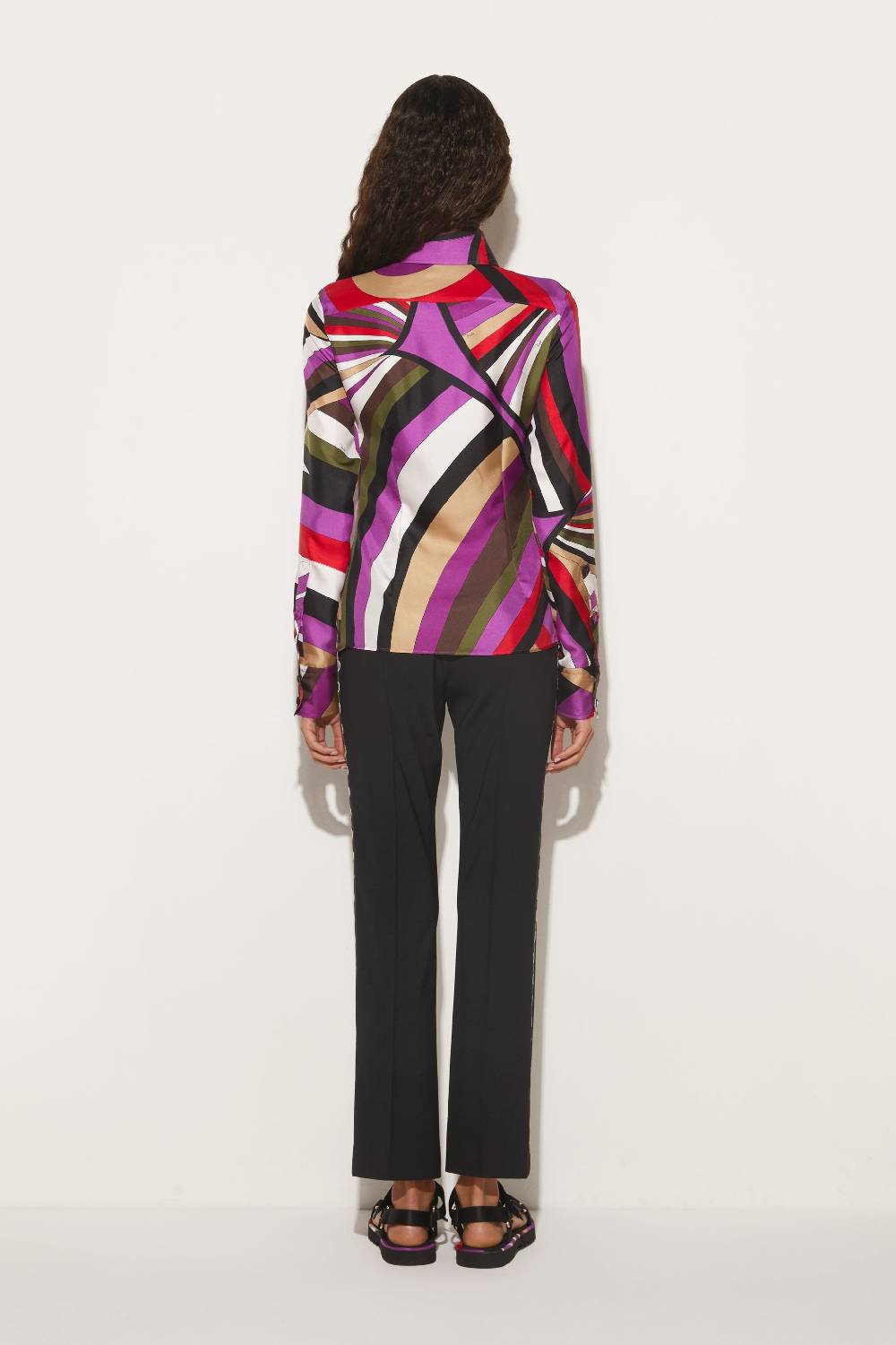 Pucci Camicia in seta con stampa Iride Vendite stagionali