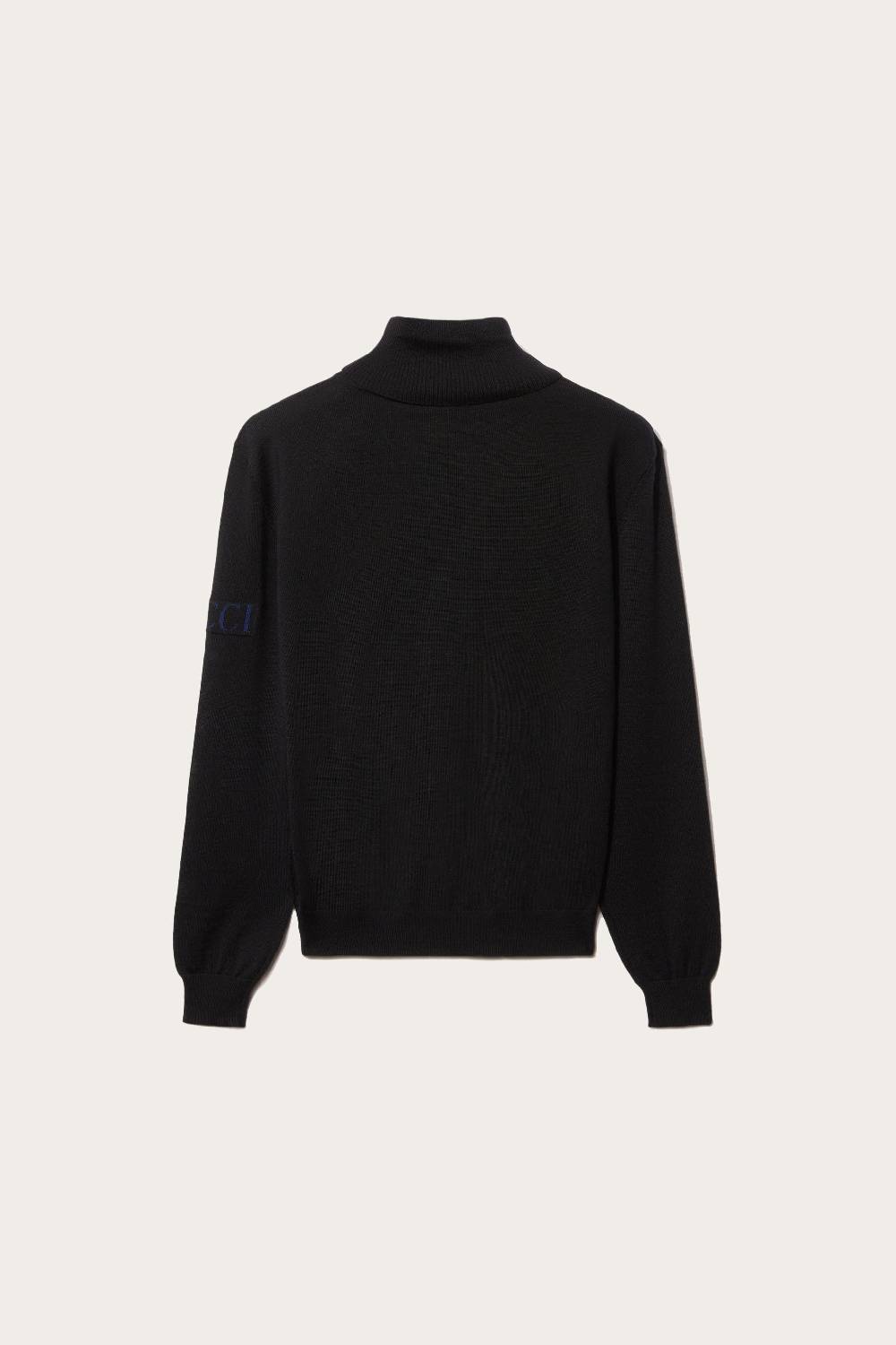 Pucci Logo-Appliqué Wool Sweater Smaltimento dello stoccaggio