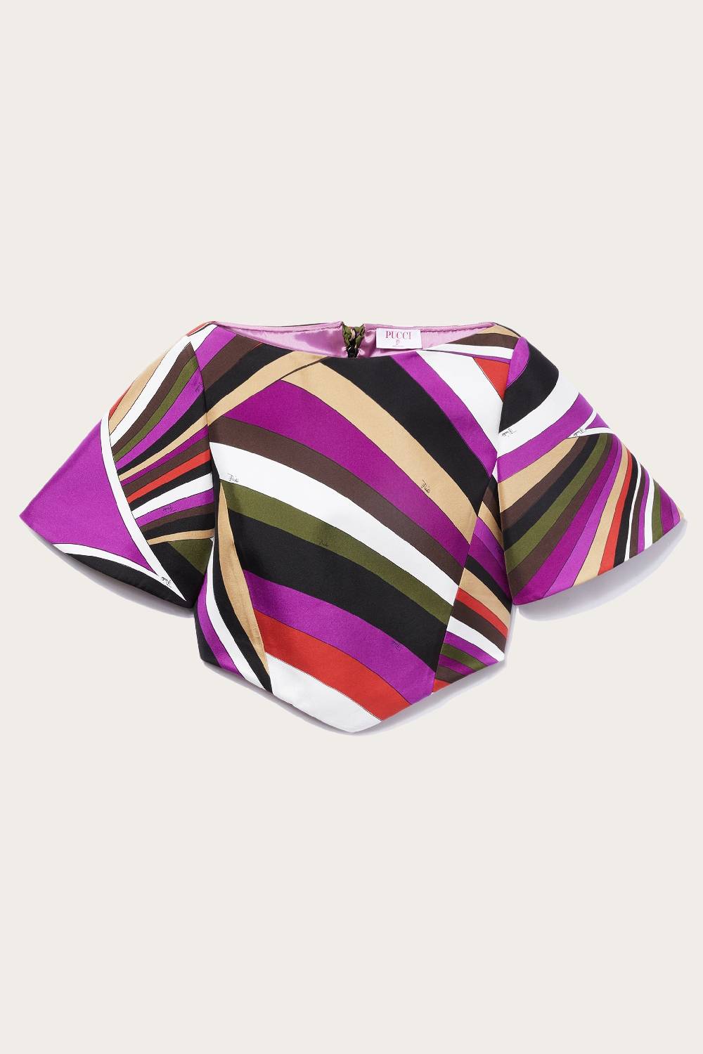 Pucci Top in seta con stampa Iride Nuovi prodotti