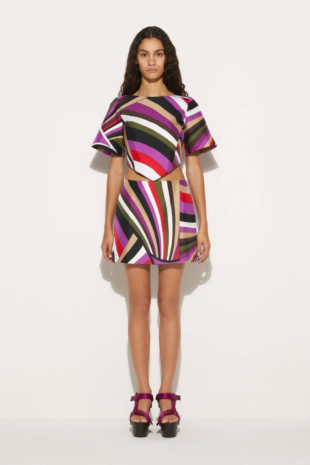 Pucci Top in seta con stampa Iride Nuovi prodotti